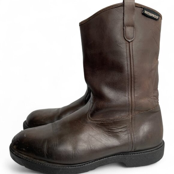 Red Head Leather Waterproof Roper Western Cowboy Biker Work Boots Men's 13 E - Picture 7 of 13